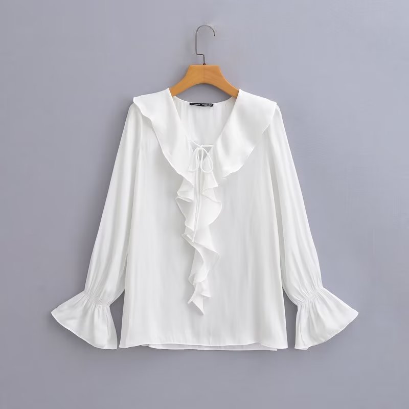 Women's Blouse Long Sleeve Blouses Button Simple Style Solid Color display picture 1