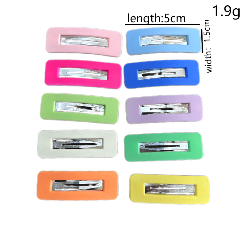Women's Cute Sweet Solid Color Plastic Resin Handmade Hollow Out Hair Clip display picture 1