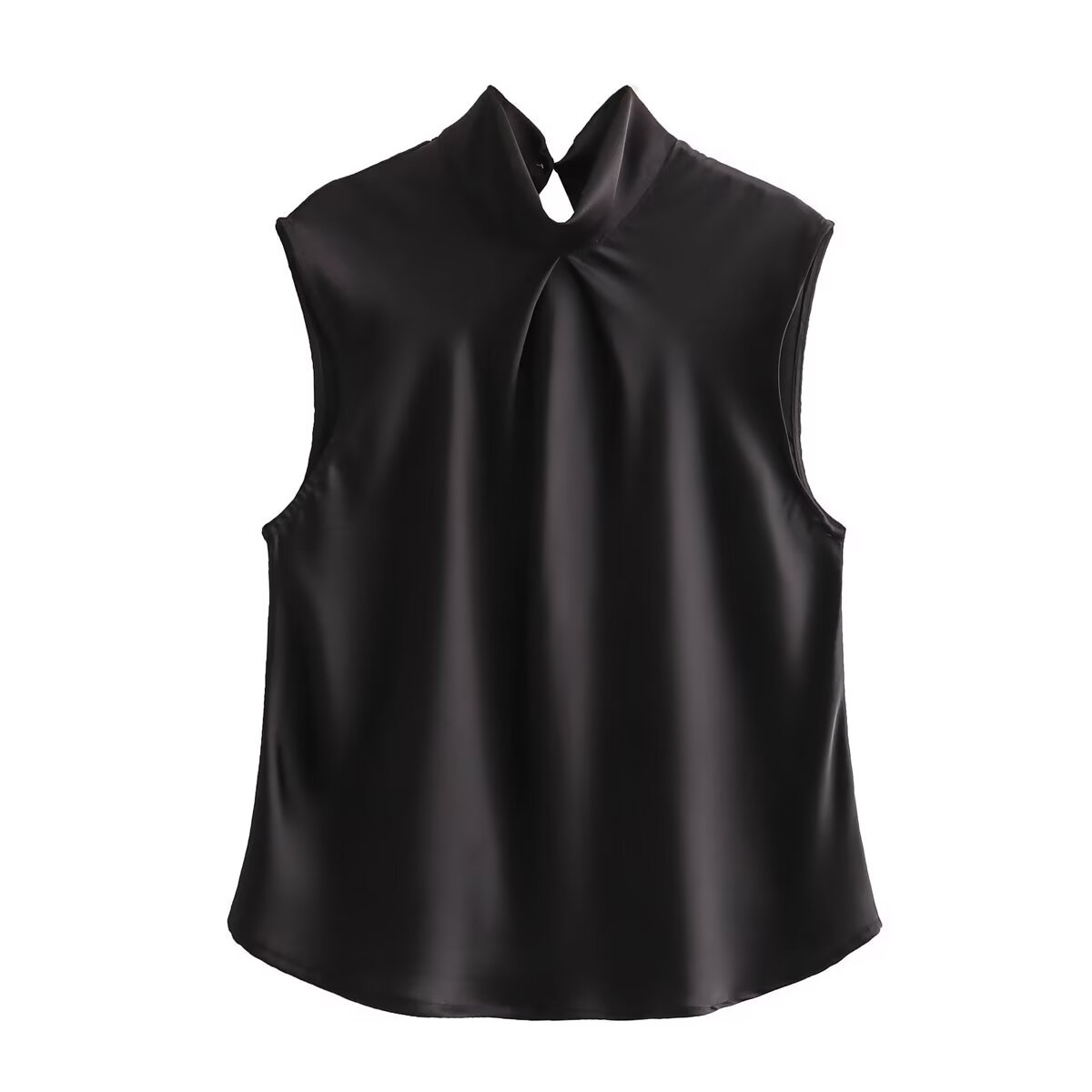 Women's Blouse Sleeveless Blouses Button Streetwear Solid Color display picture 4