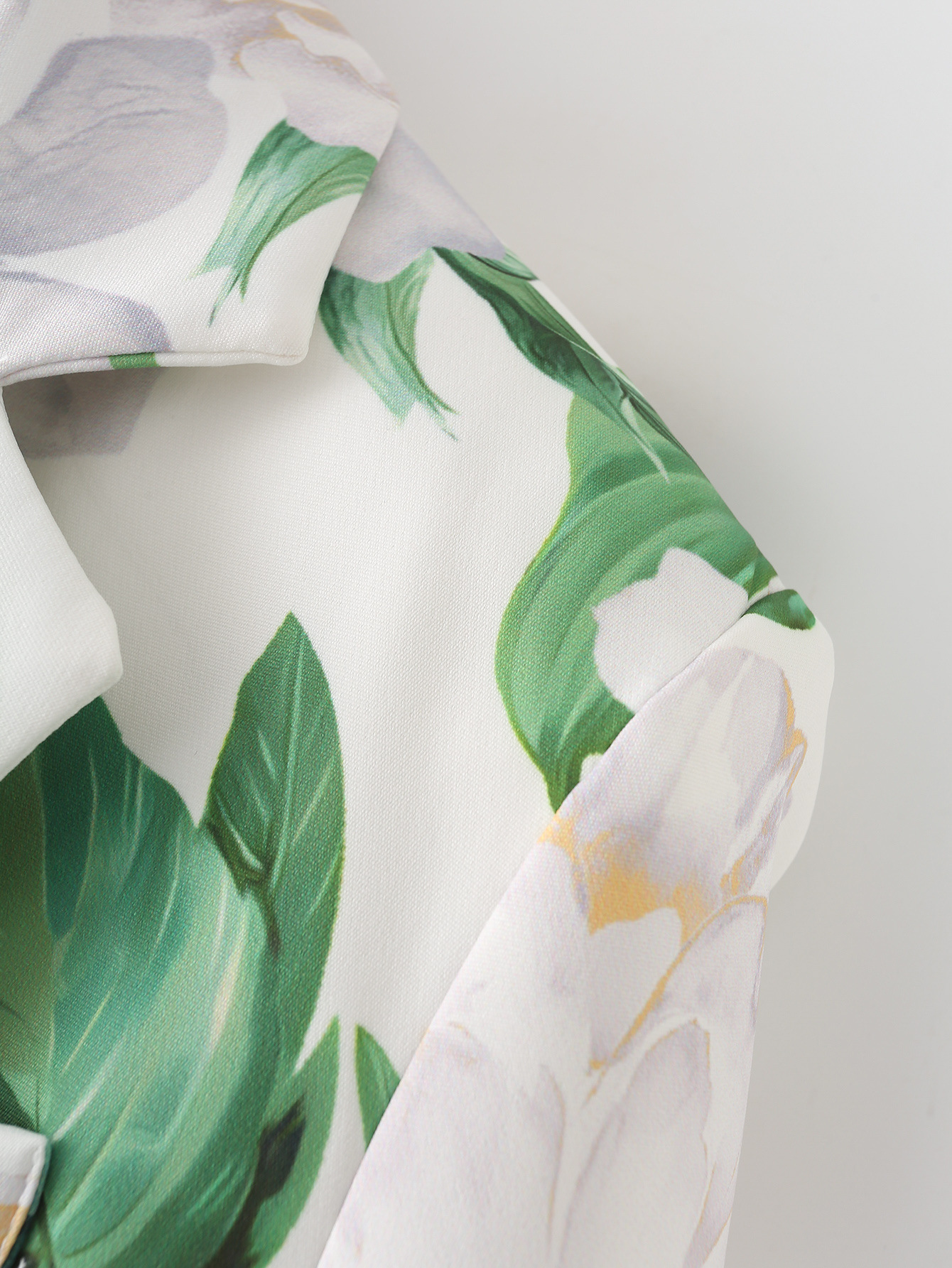 Women's Long Sleeve Blazers Printing Pocket Streetwear Leaves Flower display picture 6