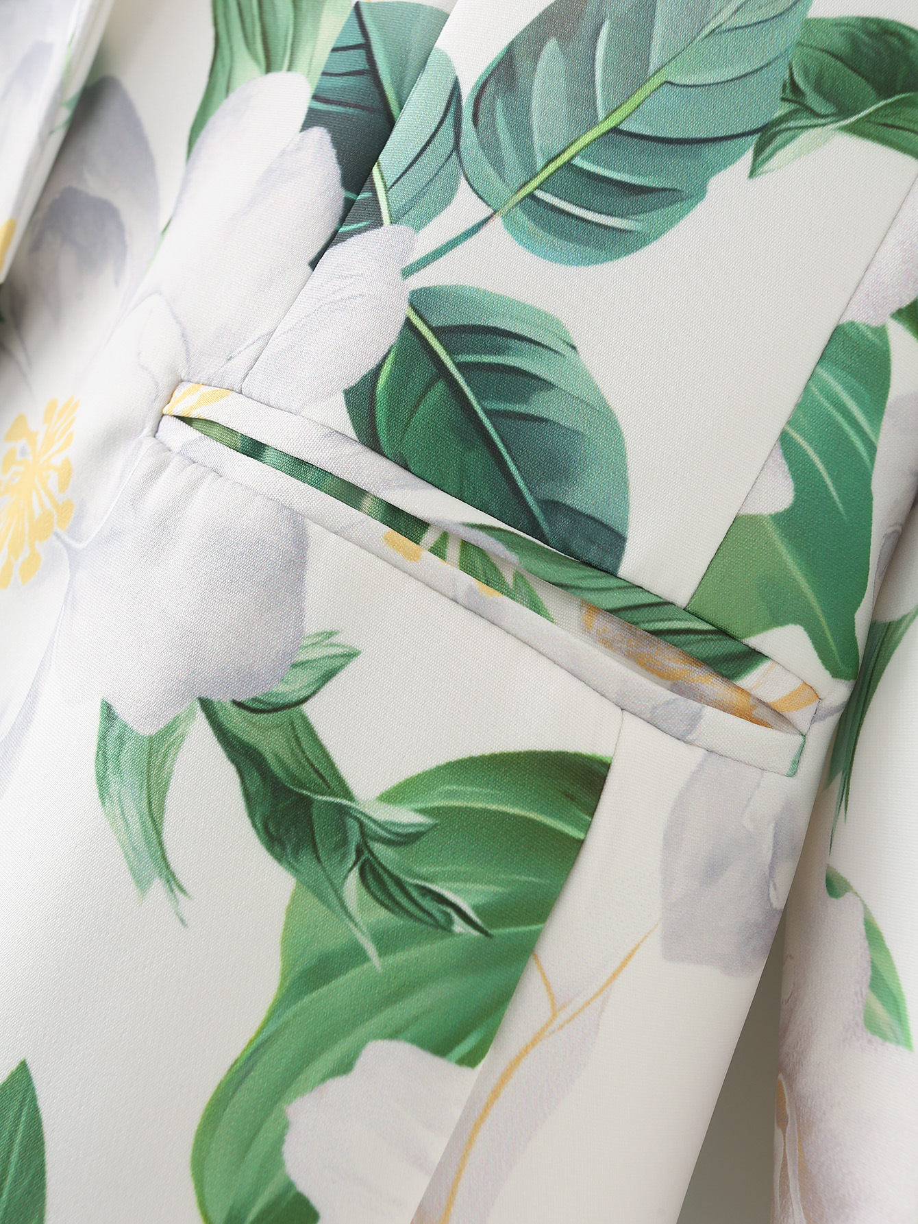 Women's Long Sleeve Blazers Printing Pocket Streetwear Leaves Flower display picture 8