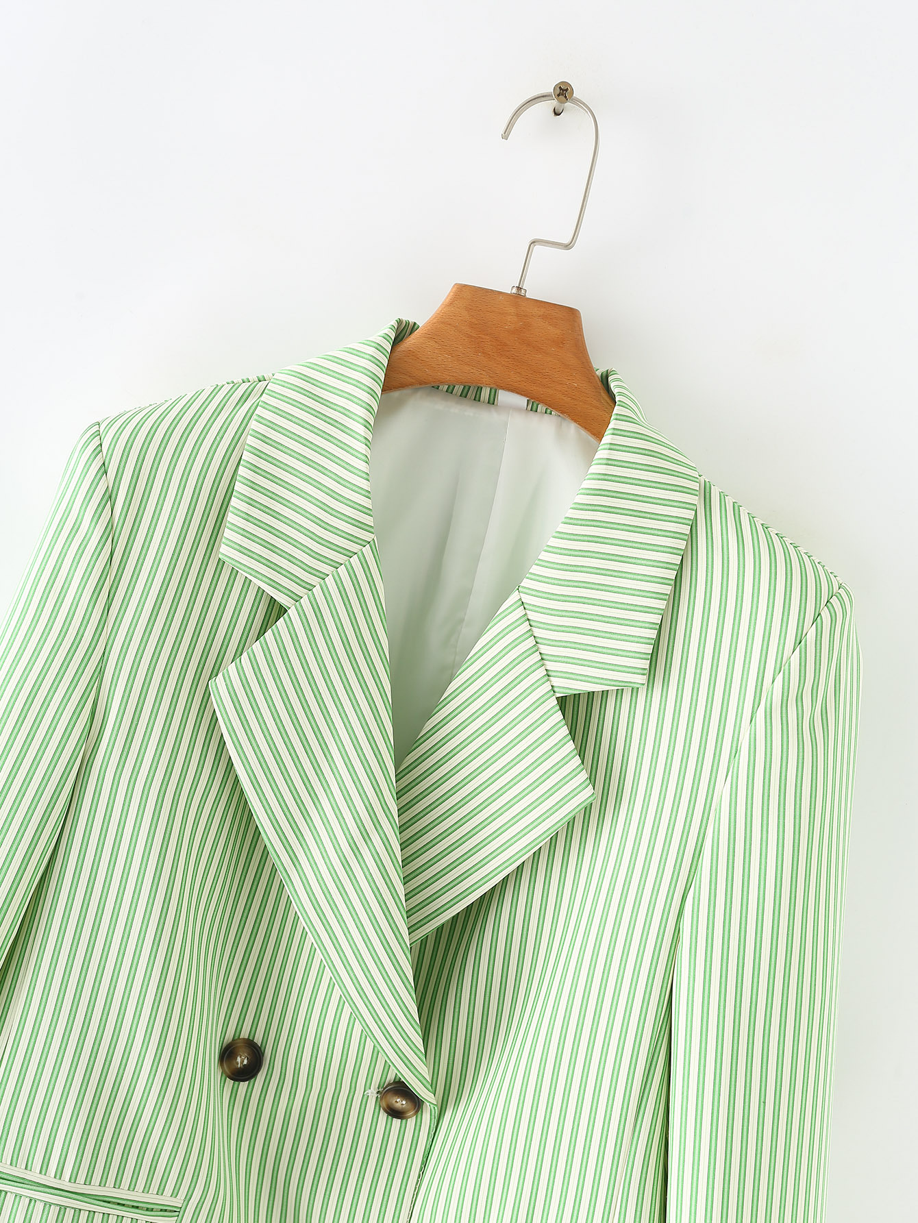 Women's Long Sleeve Blazers Button Streetwear Stripe display picture 9