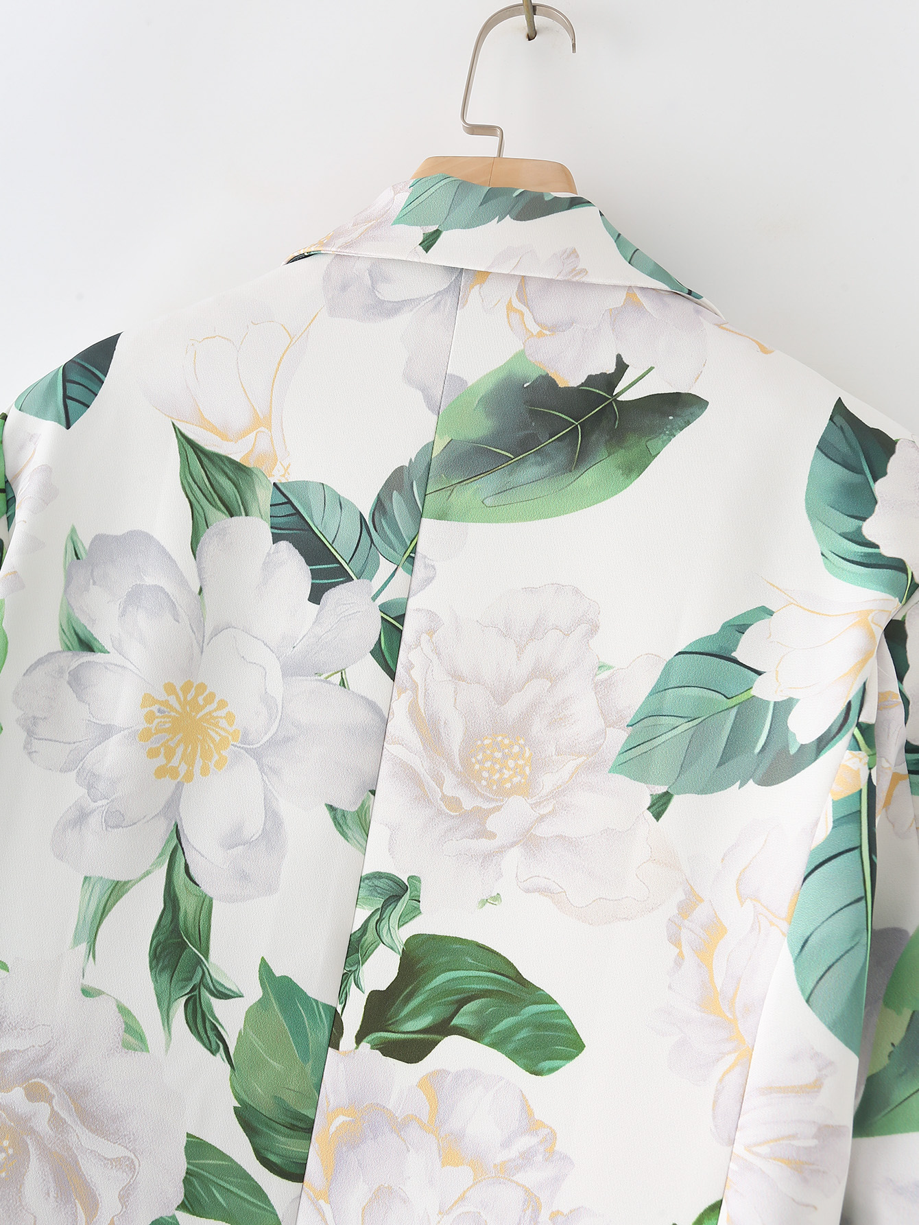 Women's Long Sleeve Blazers Printing Pocket Streetwear Leaves Flower display picture 12