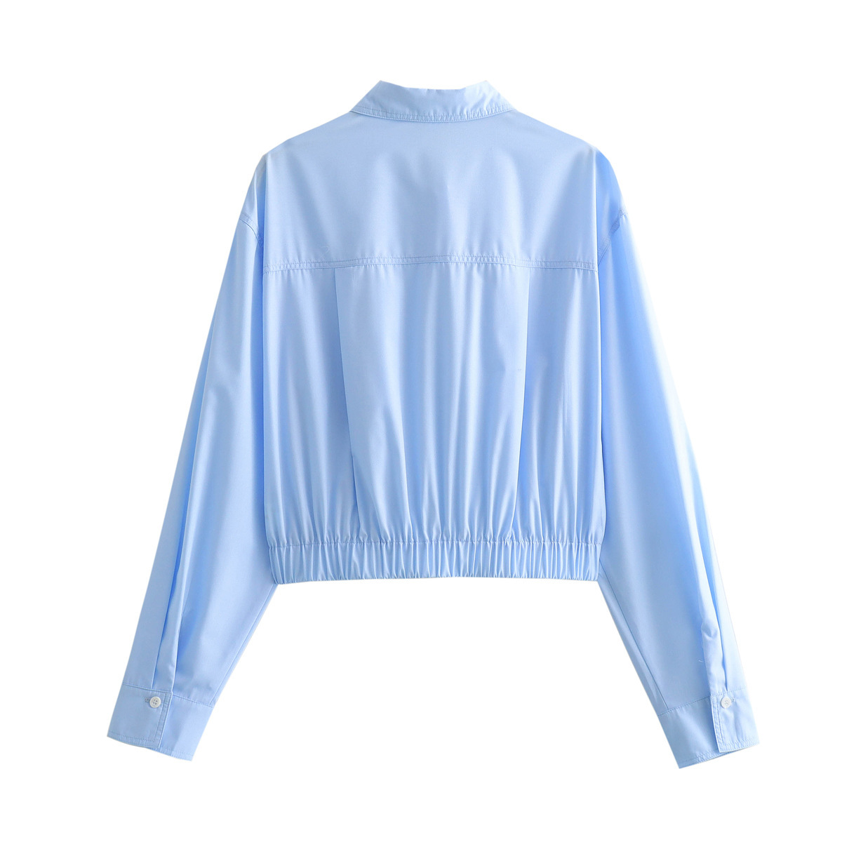 Women's Blouse Long Sleeve Blouses Pocket Streetwear Solid Color display picture 10