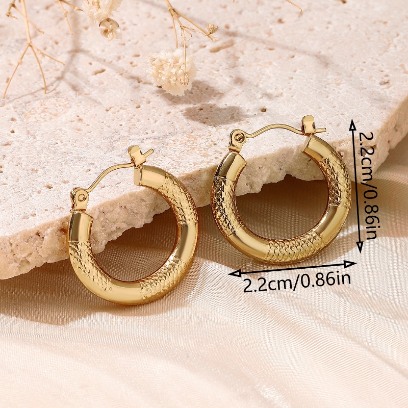 1 Pair 5 Pairs Simple Style Classic Style Solid Color Asymmetrical 304 Stainless Steel 18K Gold Plated Earrings display picture 11