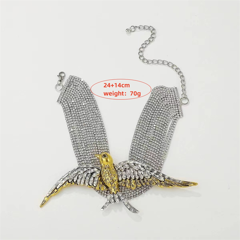 Wholesale Jewelry Glam Retro Animal Alloy Copper Rhinestones Gold Plated Silver Plated Plating Inlay Choker display picture 15