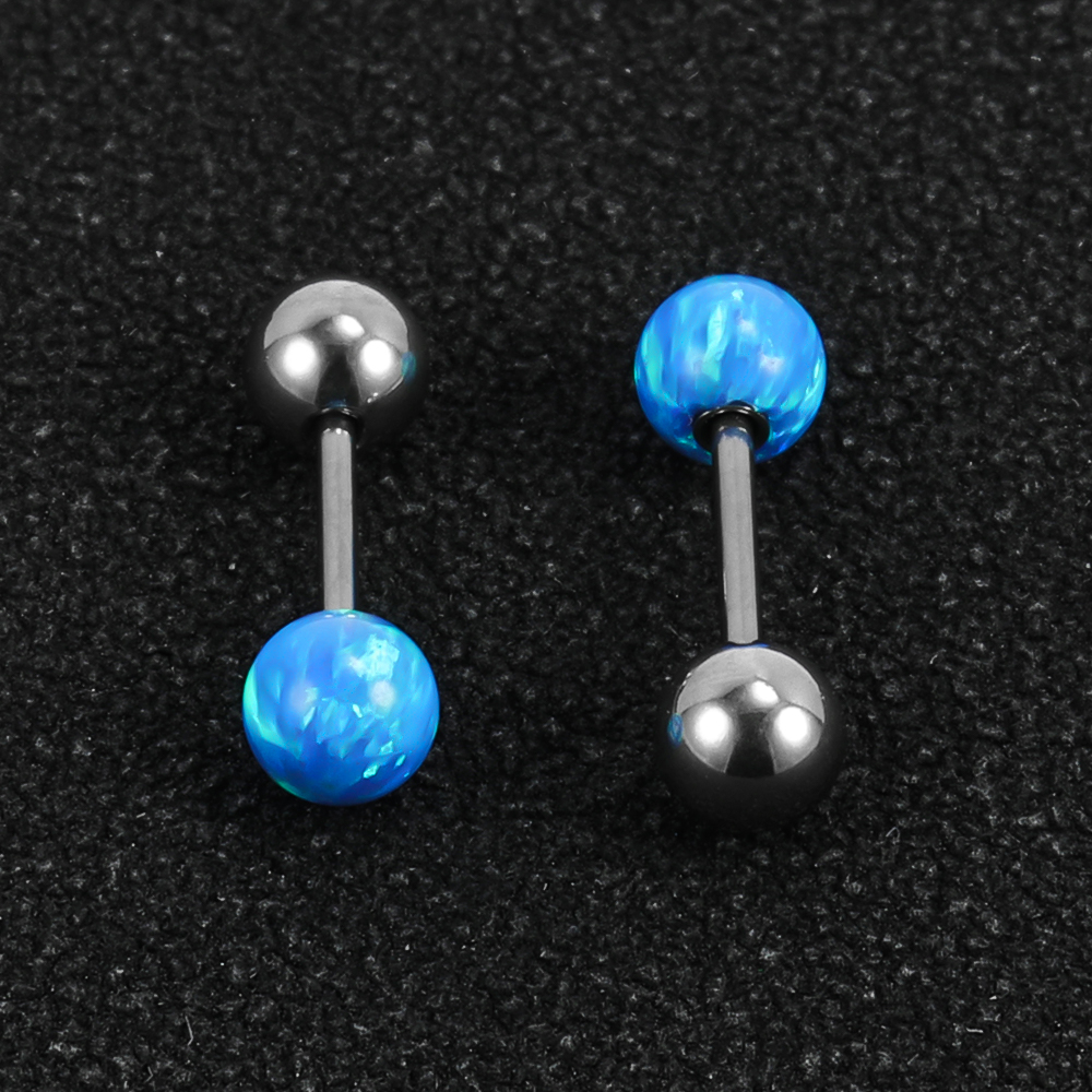 1 Pair Shiny Solid Color Polishing 201 Stainless Steel Gem Ear Studs display picture 20