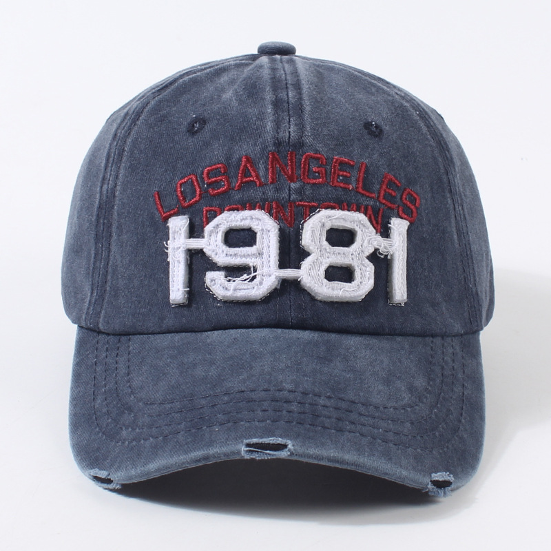 Unisex Casual Fitness Hip-Hop Letter Number Sewing Patch Curved Eaves Baseball Cap display picture 2