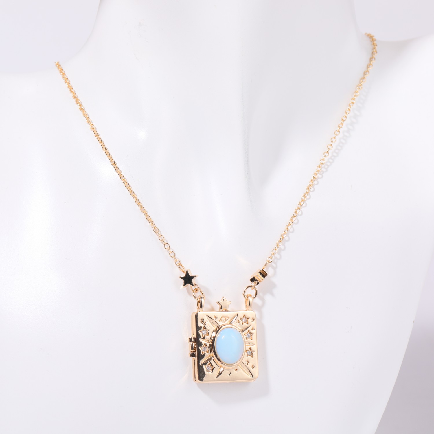 Copper Gold Plated Silver Plated Casual Simple Style Plating Star Pendant Necklace display picture 1