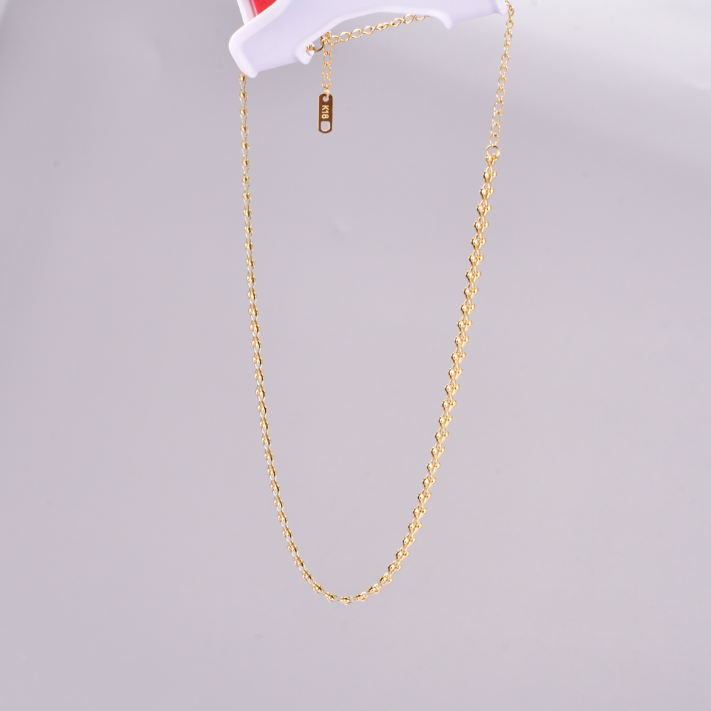 Titan Stahl 18 Karat Vergoldet Einfacher Stil Geometrisch Halskette display picture 1