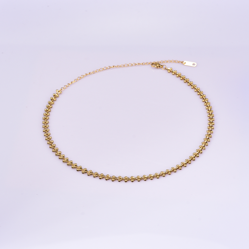 Acero Titanio Chapados en oro de 18k Estilo Simple Geométrico Collar display picture 5