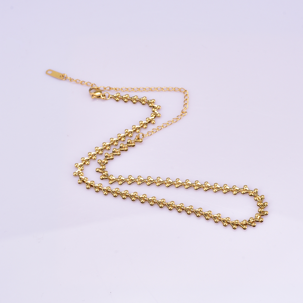 Titan Stahl 18 Karat Vergoldet Einfacher Stil Geometrisch Halskette display picture 2