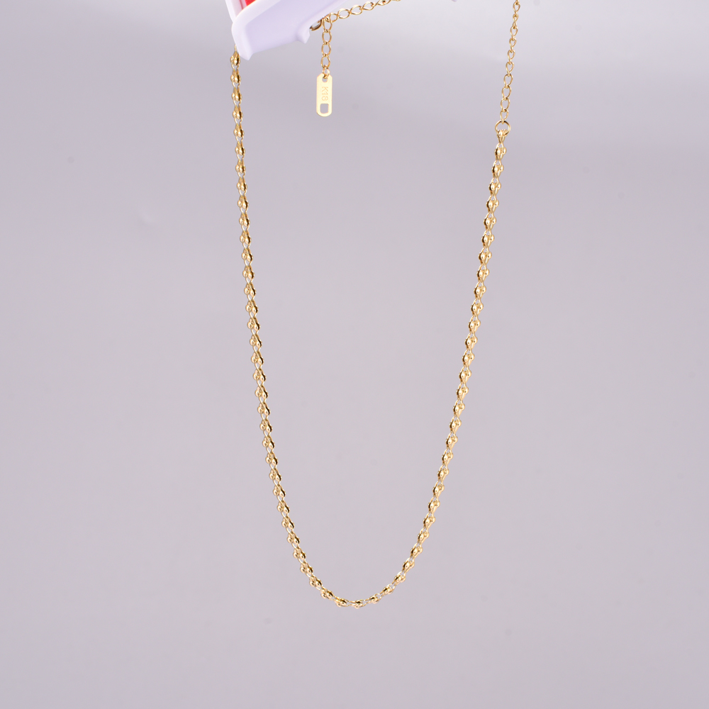 Titan Stahl 18 Karat Vergoldet Einfacher Stil Geometrisch Halskette display picture 7