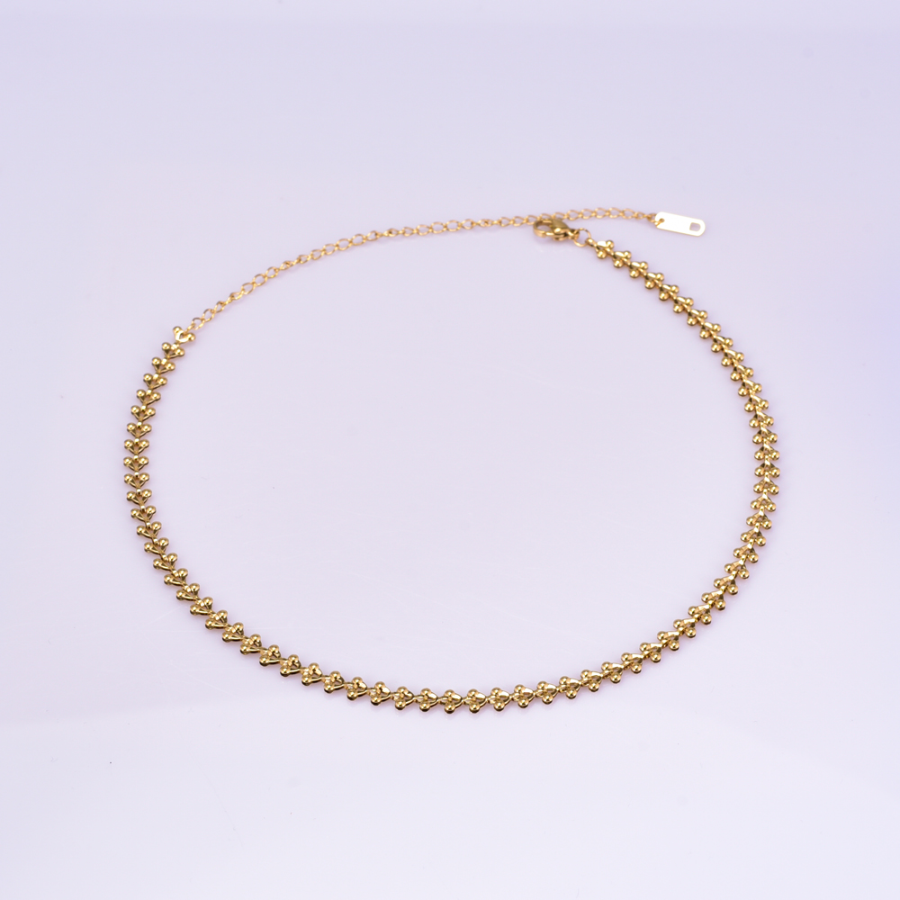 Acero Titanio Chapados en oro de 18k Estilo Simple Geométrico Collar display picture 8