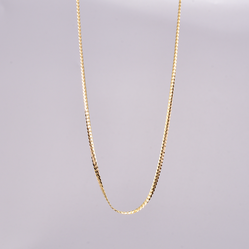 Acero Titanio Chapados en oro de 18k Estilo Simple Color Sólido Collar display picture 1
