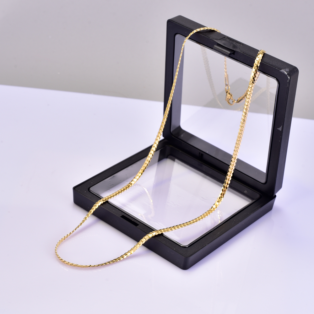Acero Titanio Chapados en oro de 18k Estilo Simple Color Sólido Collar display picture 2