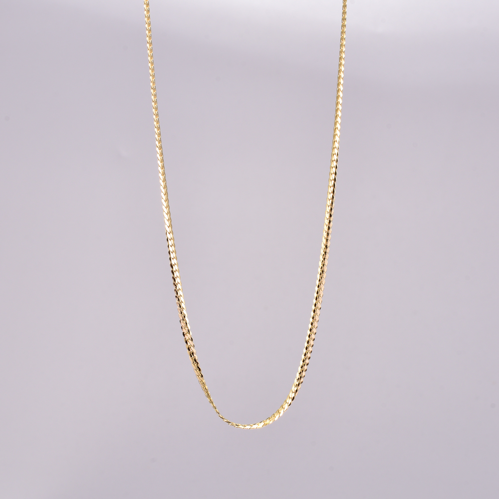 Acero Titanio Chapados en oro de 18k Estilo Simple Color Sólido Collar display picture 8