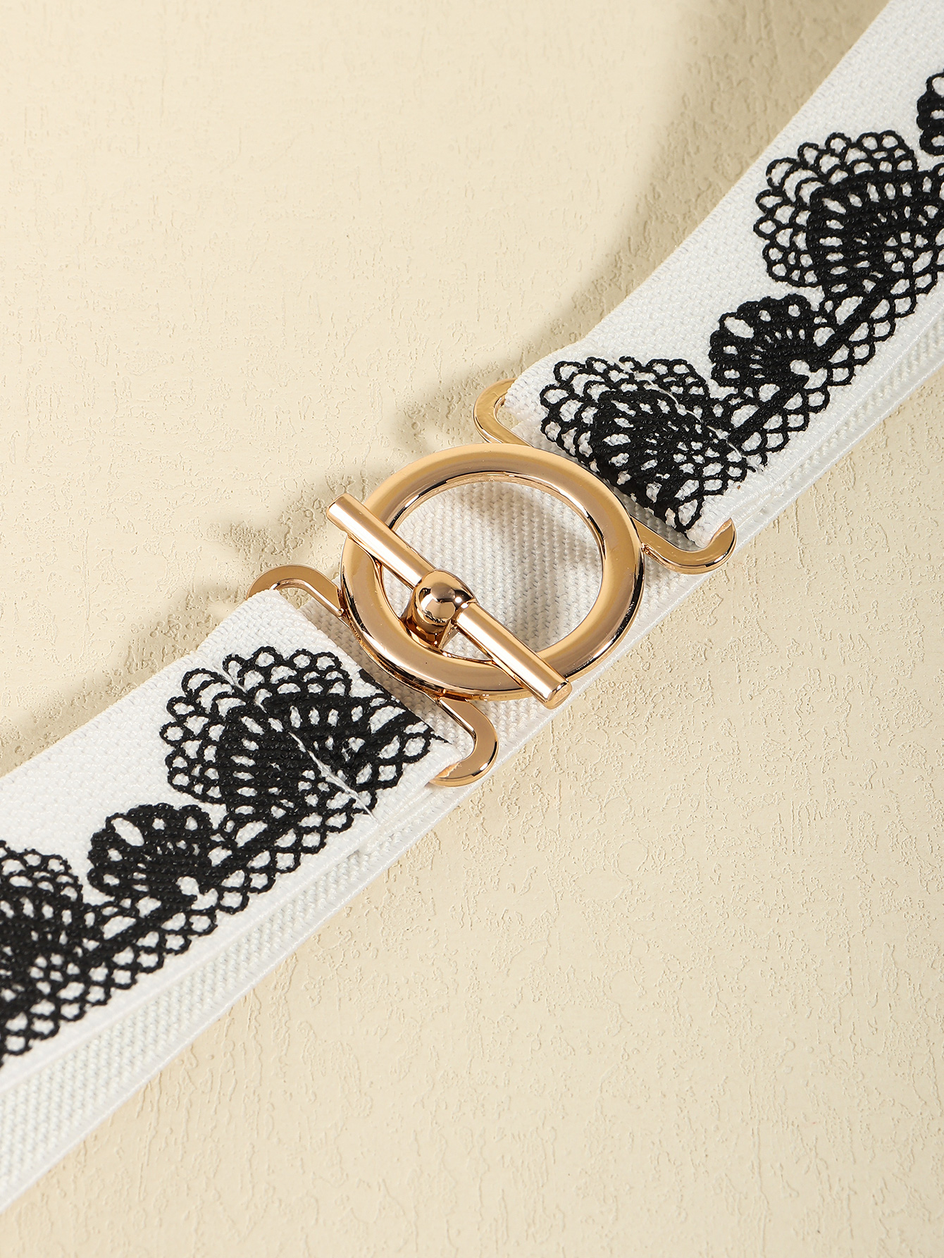Casual Simple Style Geometric Alloy Elastic Band Women's Woven Belts display picture 8