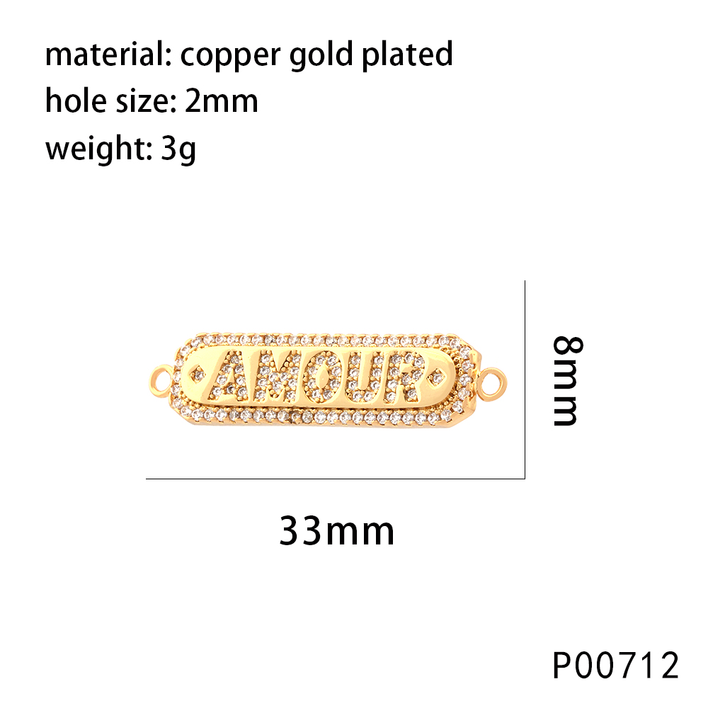 1 Piece 25 * 11mm 27 * 15mm 40 * 10mm Copper Zircon 18K Gold Plated Pentagram Paper Clip Devil's Eye Polished Pendant display picture 11