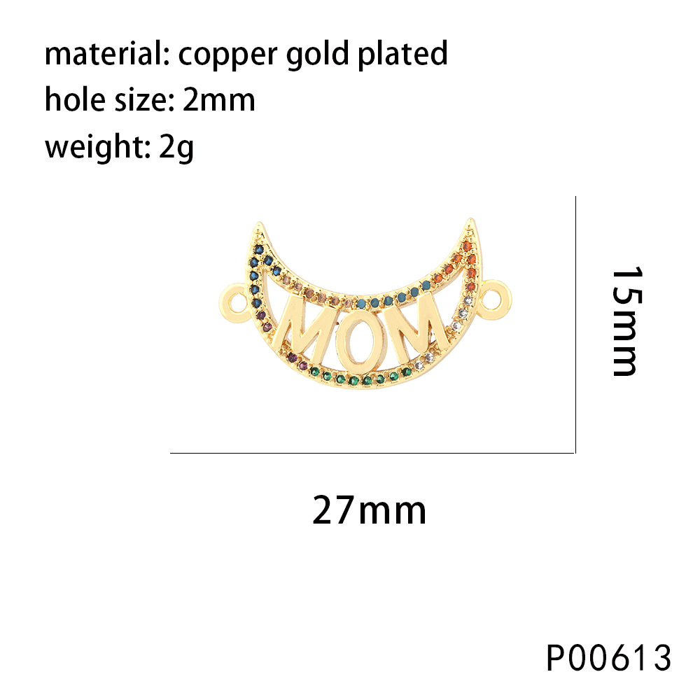 1 Piece 25 * 11mm 27 * 15mm 40 * 10mm Copper Zircon 18K Gold Plated Pentagram Paper Clip Devil's Eye Polished Pendant display picture 6