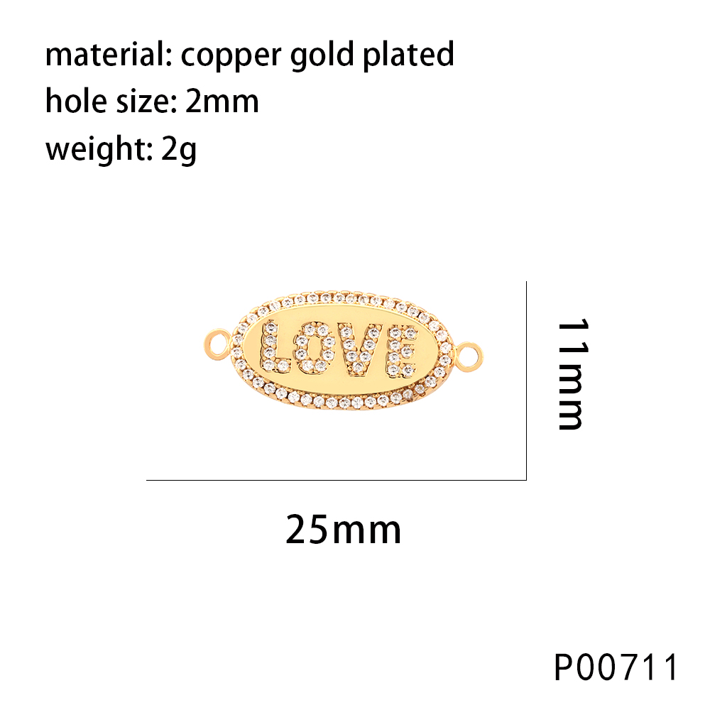 1 Piece 25 * 11mm 27 * 15mm 40 * 10mm Copper Zircon 18K Gold Plated Pentagram Paper Clip Devil's Eye Polished Pendant display picture 10