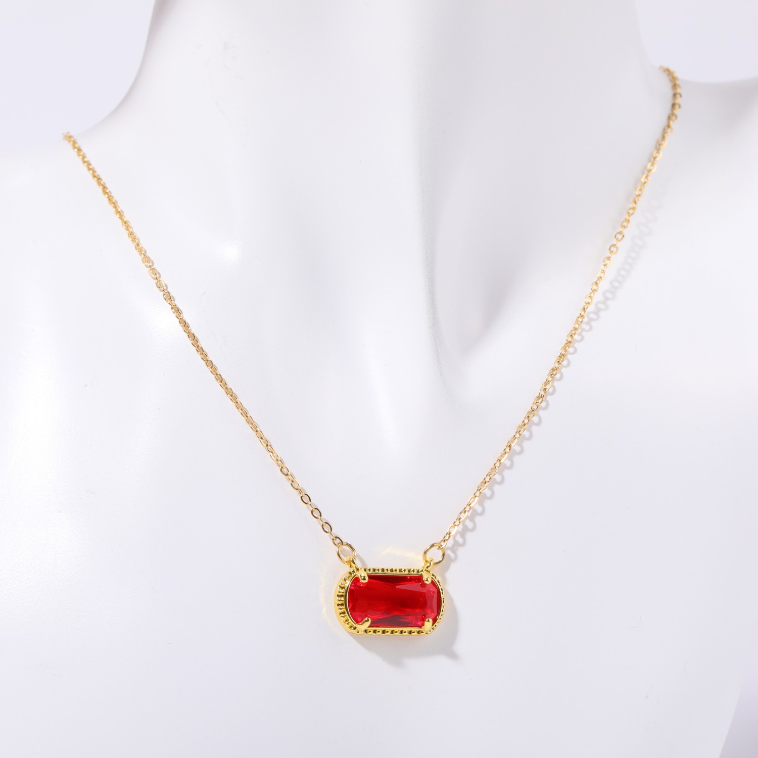 Cobre Chapado En Oro Retro Oval Embutido Turquesa Diamantes De Imitación Collar display picture 1