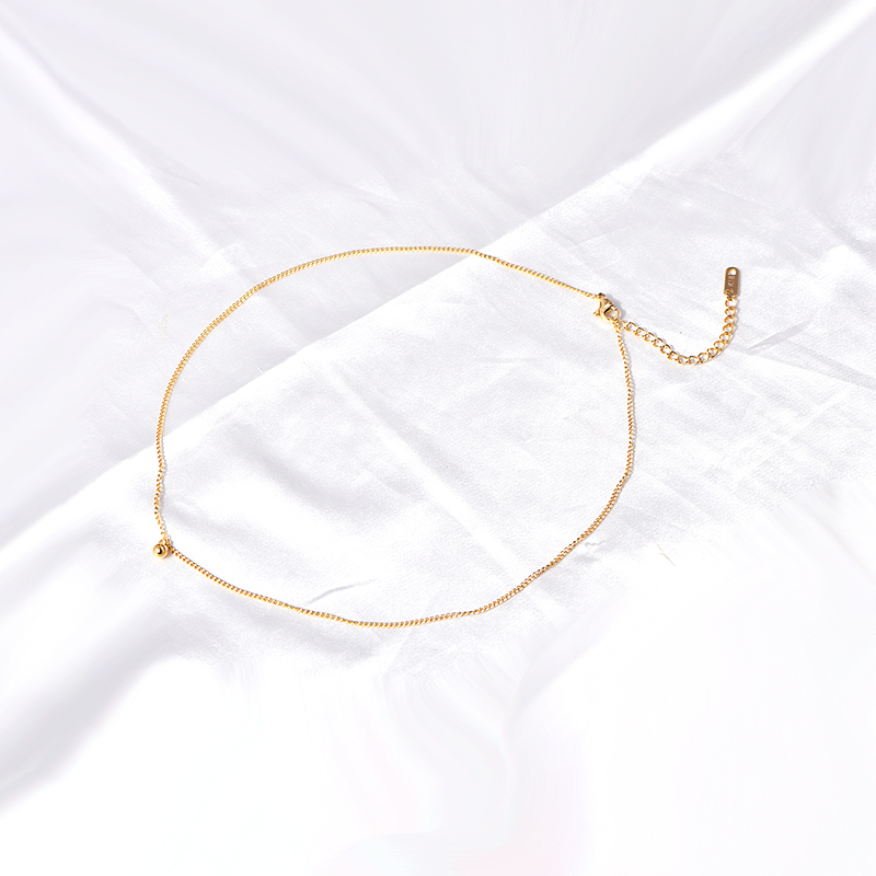 Titan Stahl IG-Stil Einfacher Stil Runden Halskette Mit Anhänger display picture 7