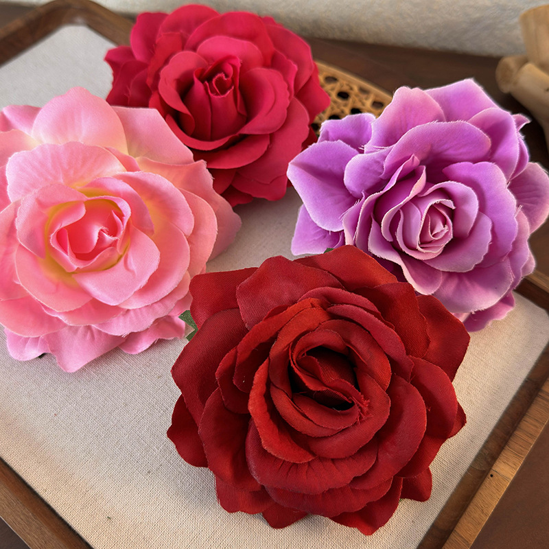 Women's Romantic Sweet Simple Style Flower Cloth Hair Clip display picture 6