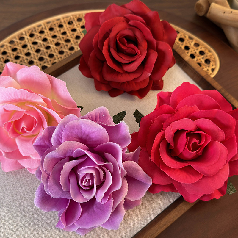 Women's Romantic Sweet Simple Style Flower Cloth Hair Clip display picture 5