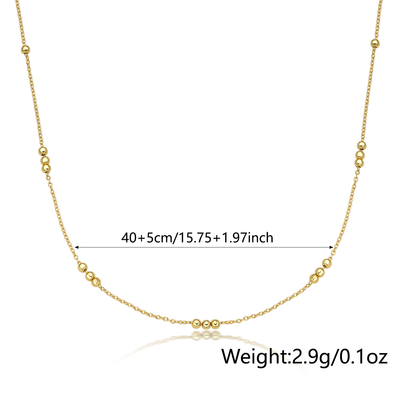Plata Esterlina Chapados en oro de 18k Blanco Oro Plateado Casual Estilo Simple Geométrico Collar display picture 2