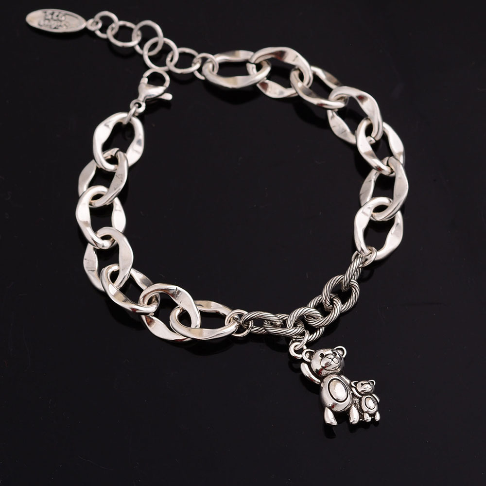 Copper IG Style Cute Bear Bracelets display picture 1