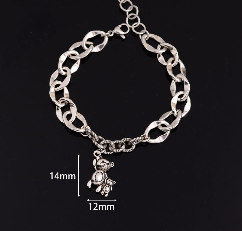 Copper IG Style Cute Bear Bracelets display picture 6
