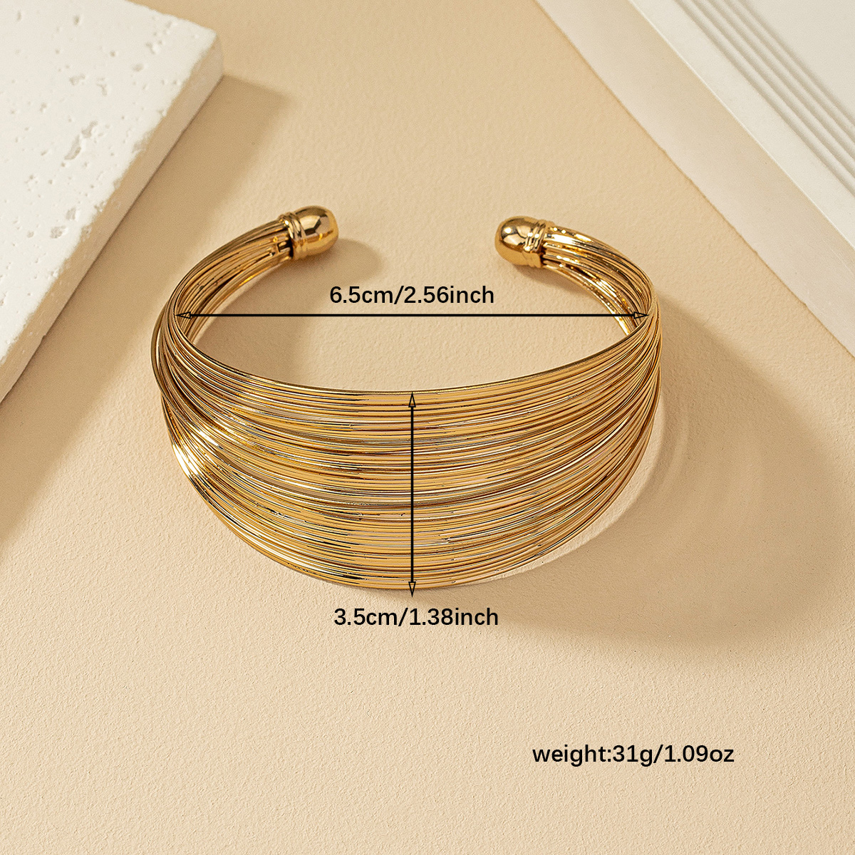 IG Style Geometric Alloy Wholesale Bangle display picture 4