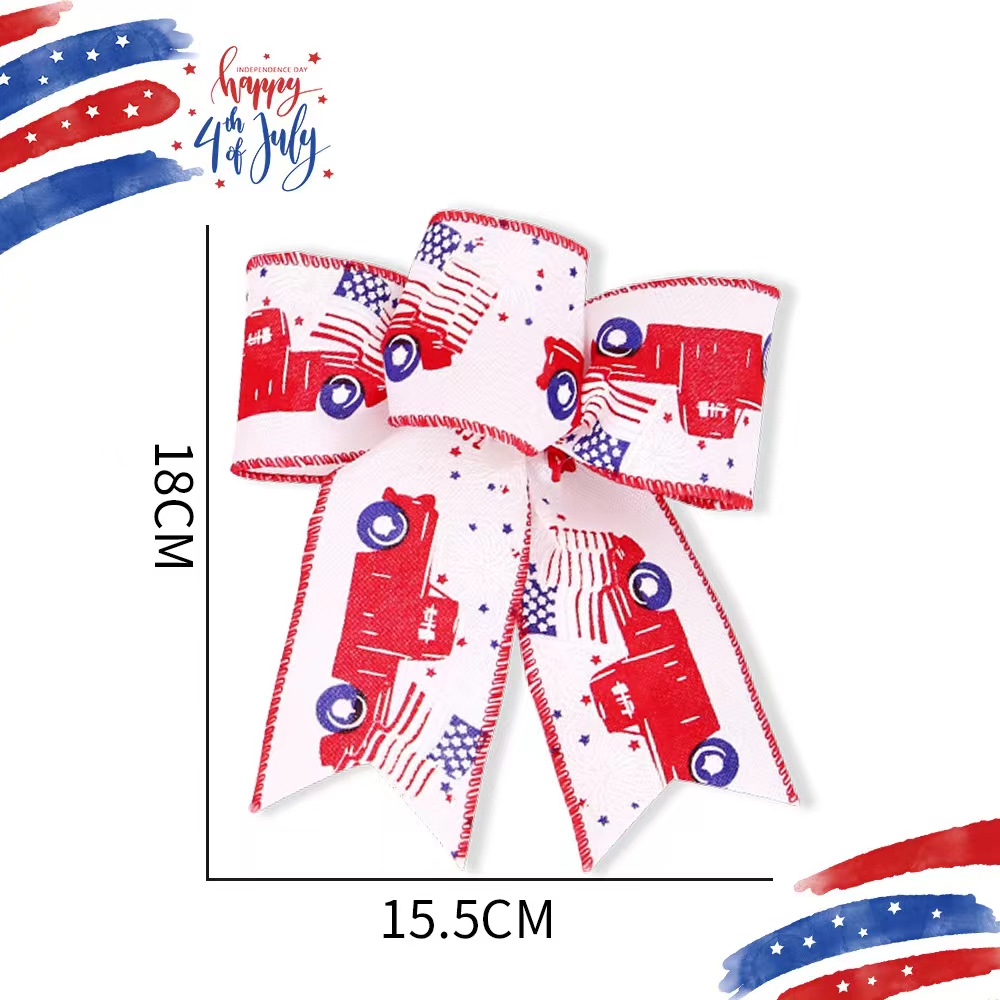 Independence Day American Flag Cloth Holiday Party Carnival Colored Ribbons Hanging Ornaments display picture 1