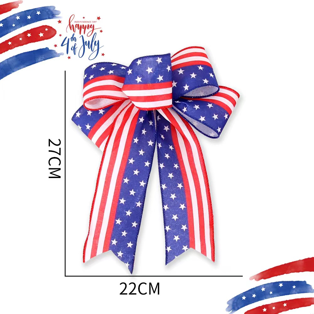 Independence Day American Flag Cloth Holiday Party Carnival Colored Ribbons Hanging Ornaments display picture 2