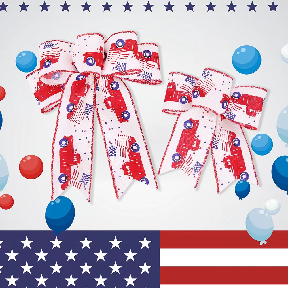 Independence Day American Flag Cloth Holiday Party Carnival Colored Ribbons Hanging Ornaments display picture 5