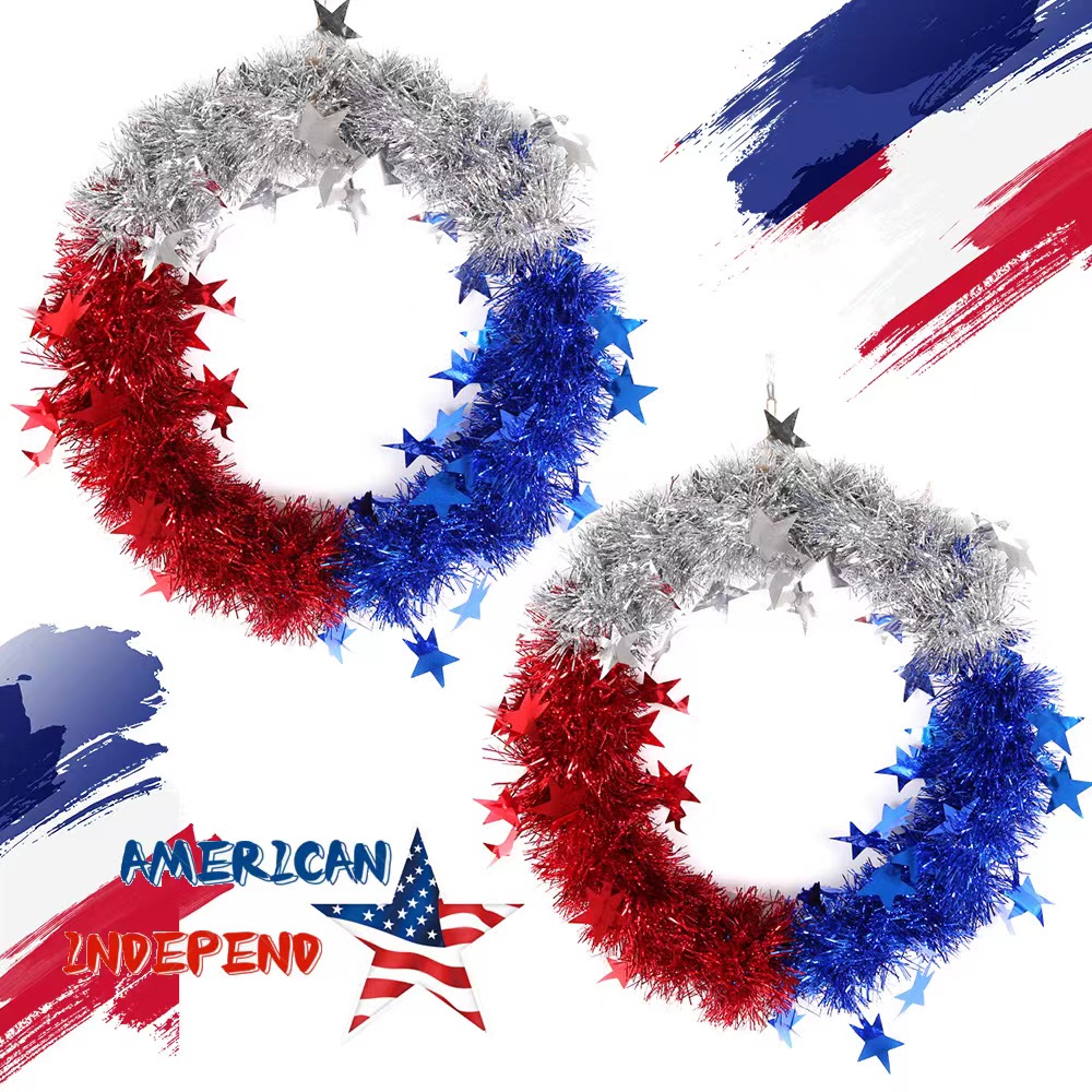 Independence Day National Flag PET Prom Party Carnival Colored Ribbons Photography Props Garlands display picture 6