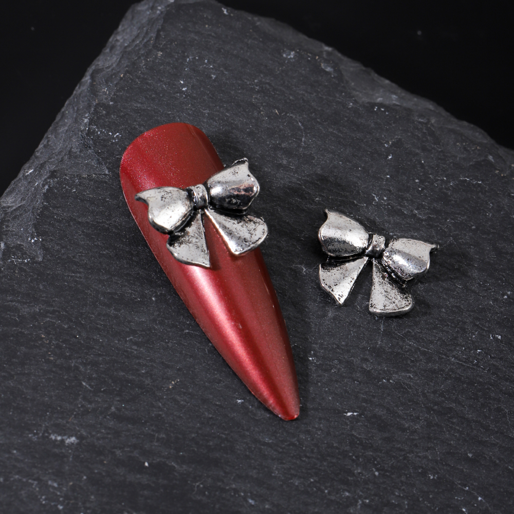 Gothic Bow Knot Zinc Alloy Nail Decoration Accessories 1 Set 60 Pieces Per Pack display picture 7