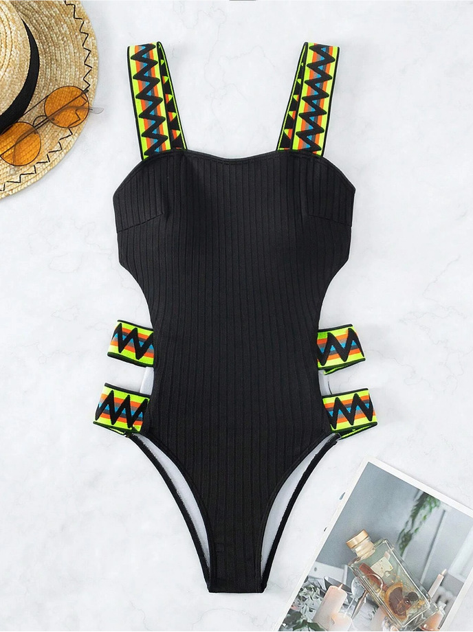 Women's Modern Style Solid Color 1 Piece One Piece Swimwear display picture 4