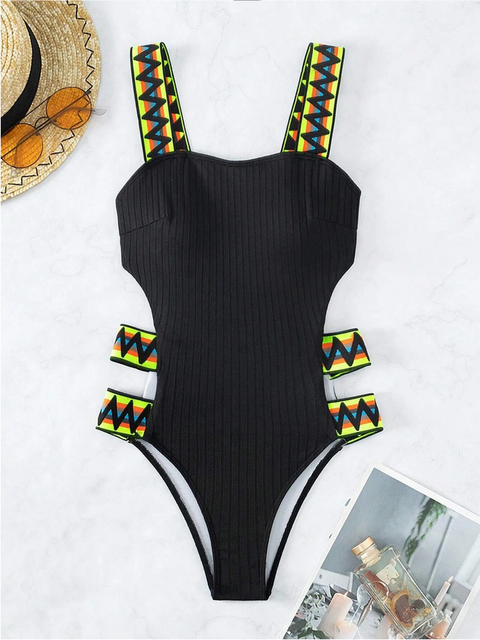 Women's Modern Style Solid Color 1 Piece One Piece Swimwear display picture 9
