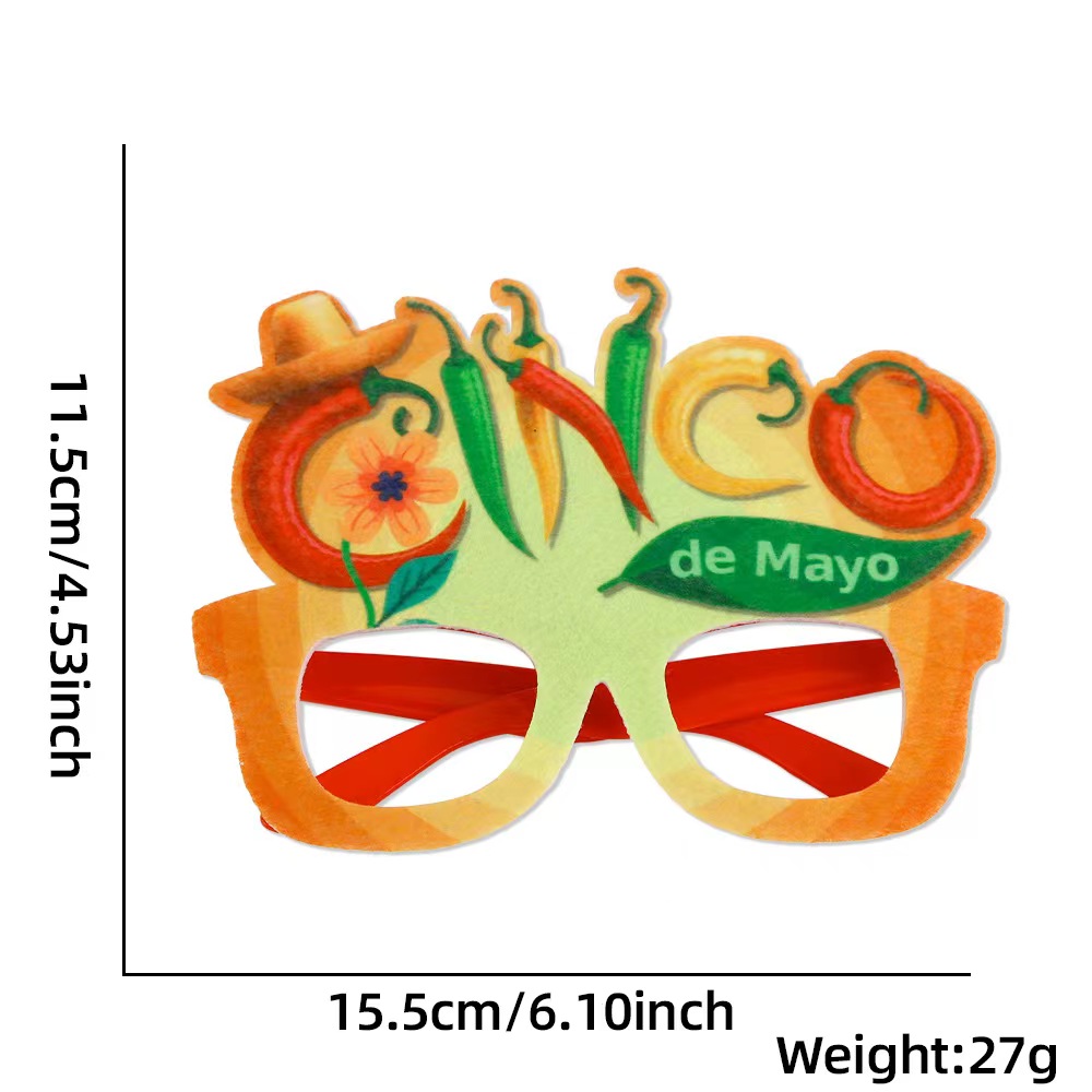 Mexican Independence Day Mardi Gras Letter Fruit Plastic Holiday Party Decorative Props display picture 1