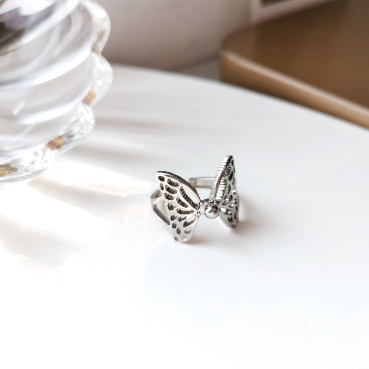 Wholesale Jewelry Simple Style Butterfly Alloy Plating Rings display picture 6