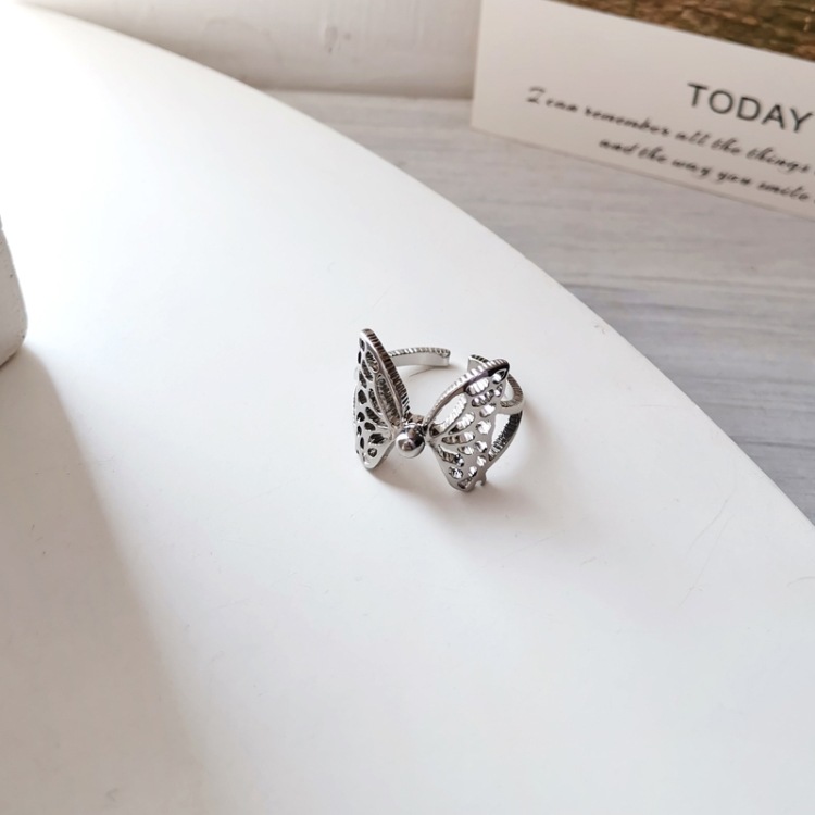 Wholesale Jewelry Simple Style Butterfly Alloy Plating Rings display picture 7