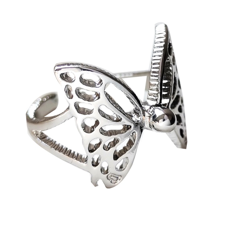 Wholesale Jewelry Simple Style Butterfly Alloy Plating Rings display picture 10