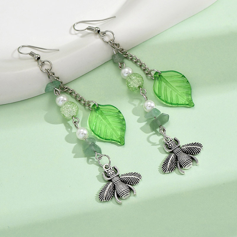 1 Pair Simple Style Classic Style Bee Alloy Drop Earrings display picture 6