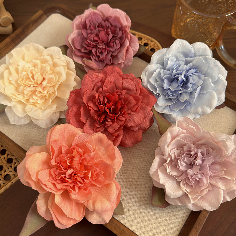 Women's Elegant Glam Flower Cloth Flowers Hair Clip display picture 3
