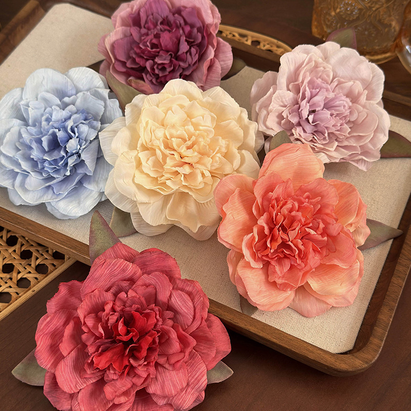 Women's Elegant Glam Flower Cloth Flowers Hair Clip display picture 12