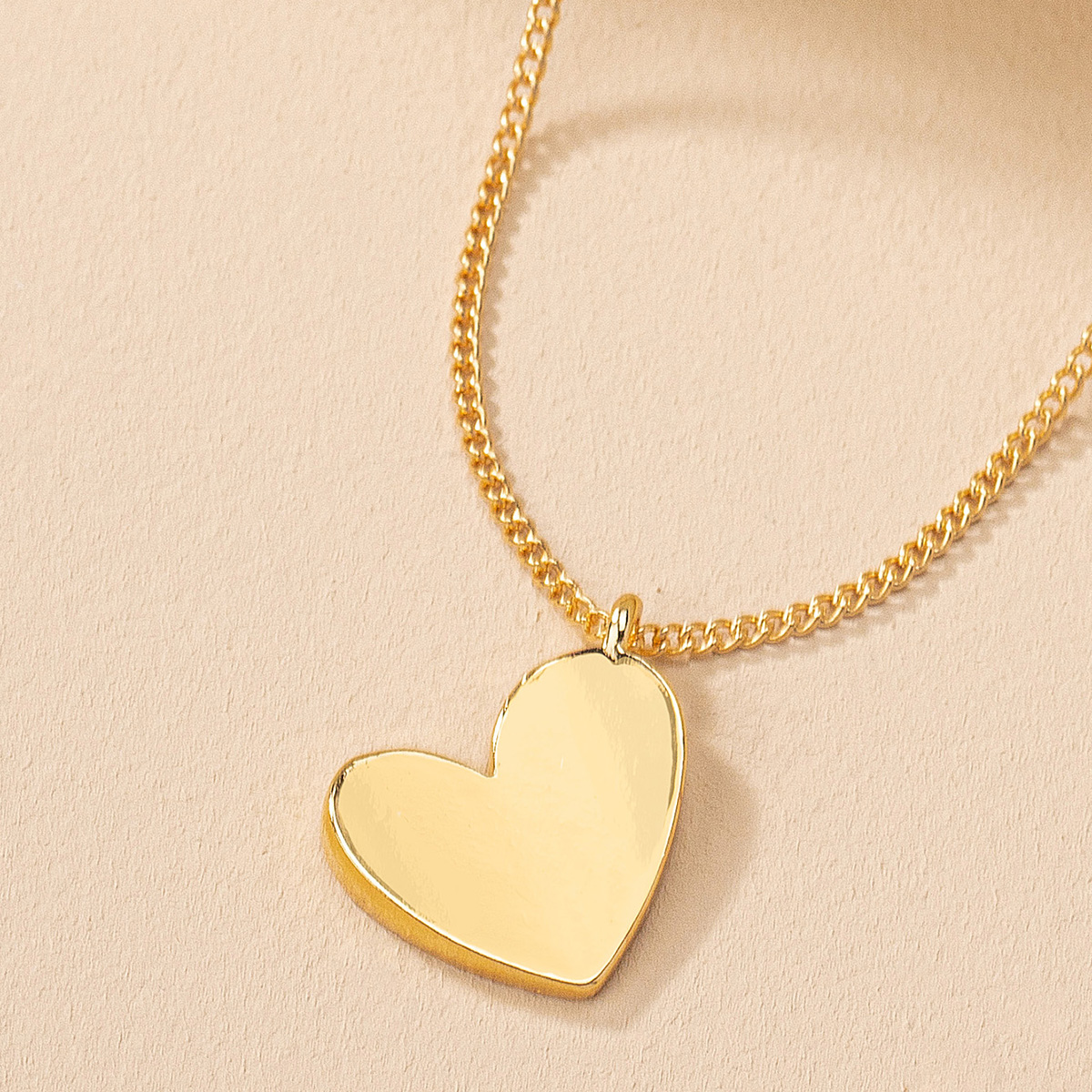 Cute Sweet Heart Shape Ferroalloy Zinc Alloy Women's Pendant Necklace display picture 1