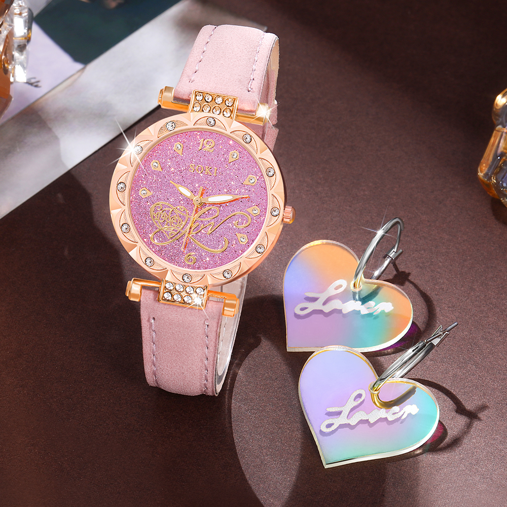 Casual Brillante Hebilla Cuarzo Relojes De Mujer display picture 5