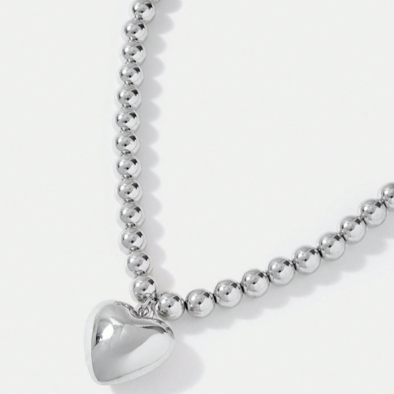 Einfacher Stil Klassischer Stil Herzform Legierung Perlen Kette Frau Halskette Mit Anhänger display picture 2